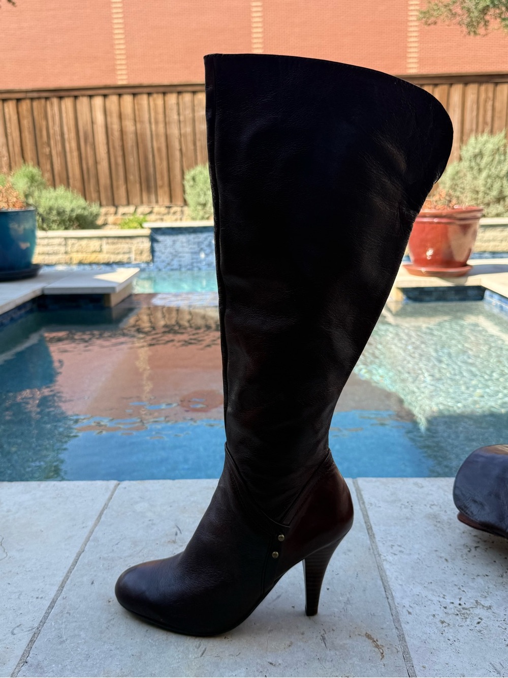 Nine West Truman Women’s Tall Leather Boots Sz 8.5